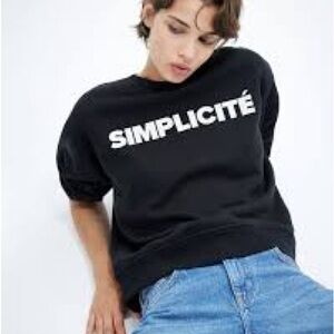 H&M Simplicity Black Women's Top S
